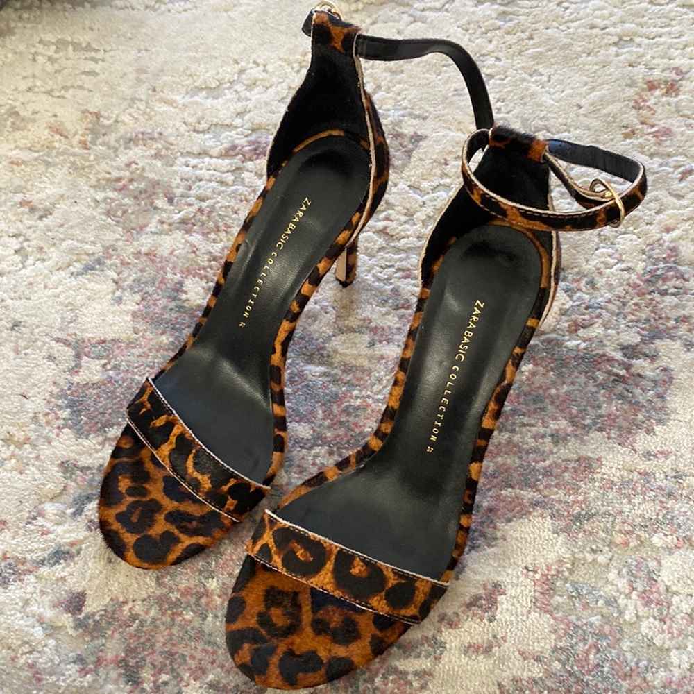 Zara leopard sandal.